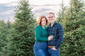 Christmas Tree Farm in Mason, Michigan. Family photo shoot.