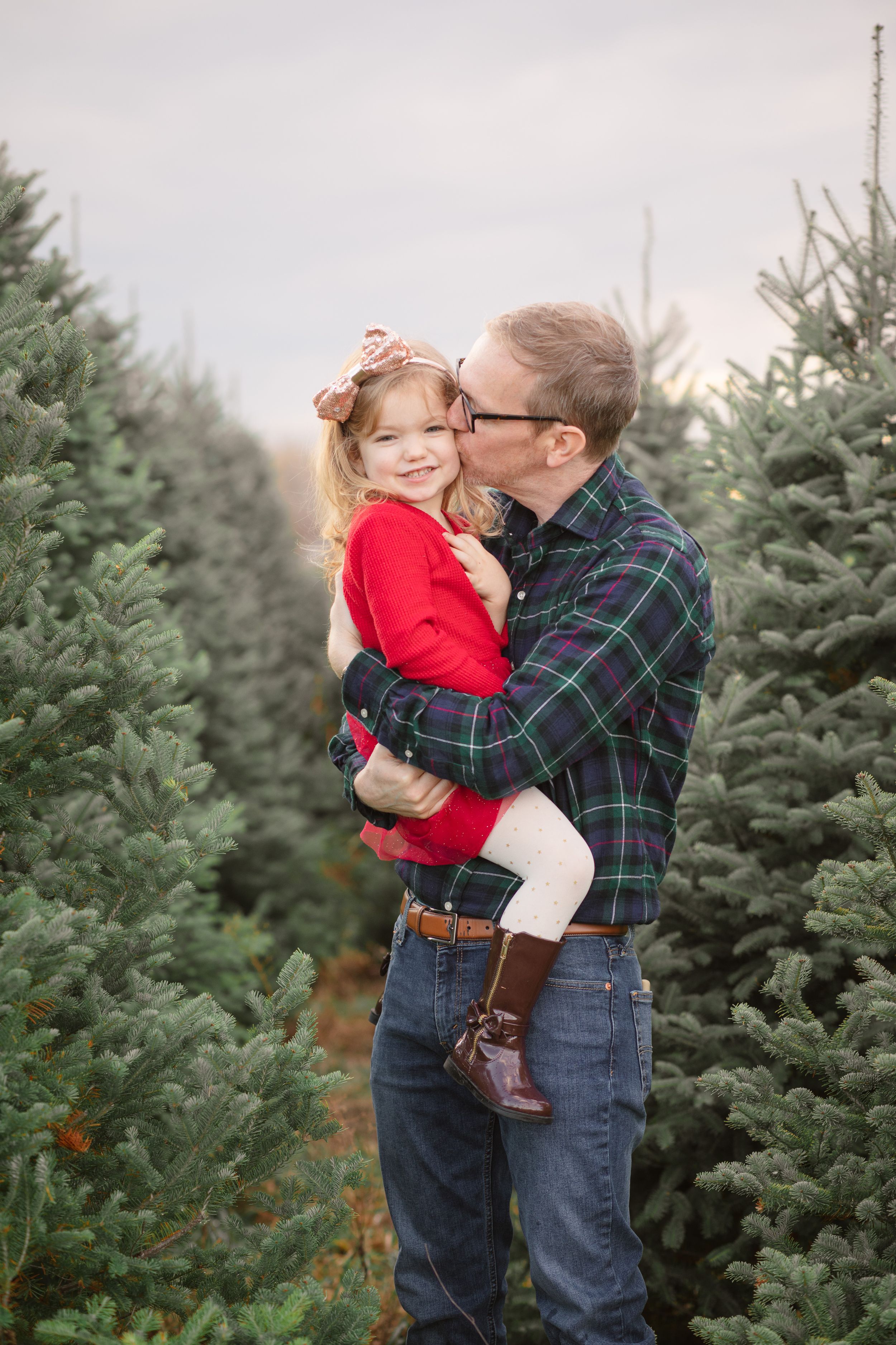 Christmas Tree Farm in Mason, Michigan. Family photo shoot.