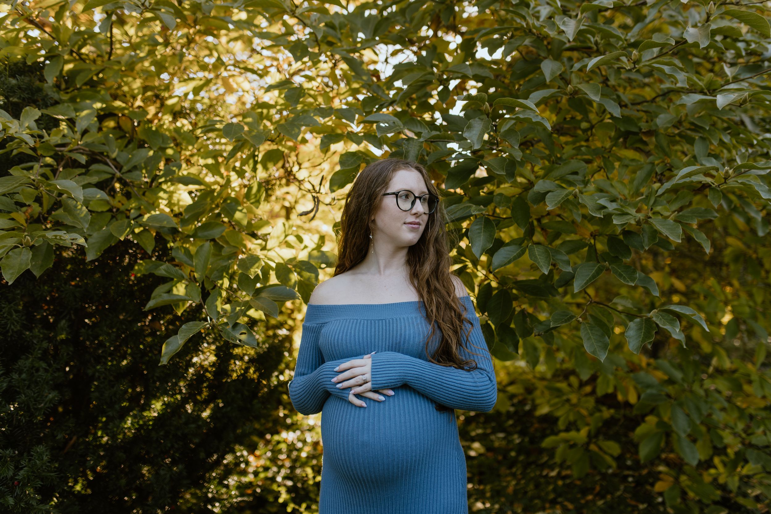 Sunset Maternity Session, Grand Pre Historical Site, Tangled Garden, Nova Scotia