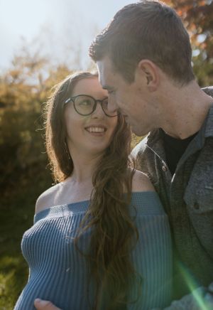Sunset Maternity Session, Grand Pre Historical Site, Tangled Garden, Nova Scotia