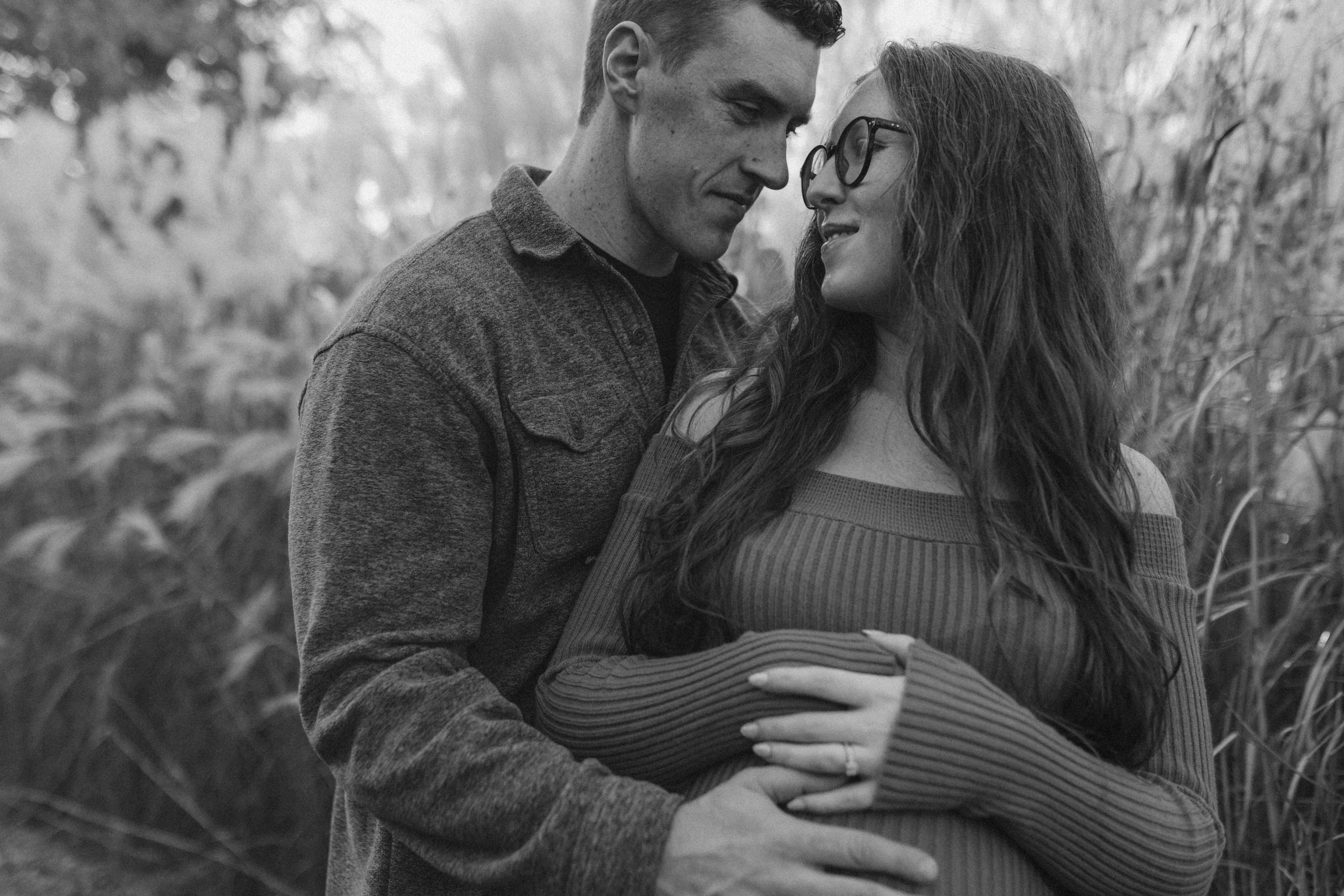 Sunset Maternity Session, Grand Pre Historical Site, Tangled Garden, Nova Scotia
