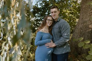 Sunset Maternity Session, Grand Pre Historical Site, Tangled Garden, Nova Scotia