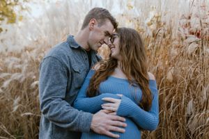 Sunset Maternity Session, Grand Pre Historical Site, Tangled Garden, Nova Scotia