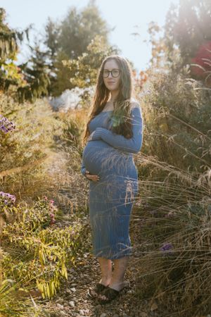 Sunset Maternity Session, Grand Pre Historical Site, Tangled Garden, Nova Scotia
