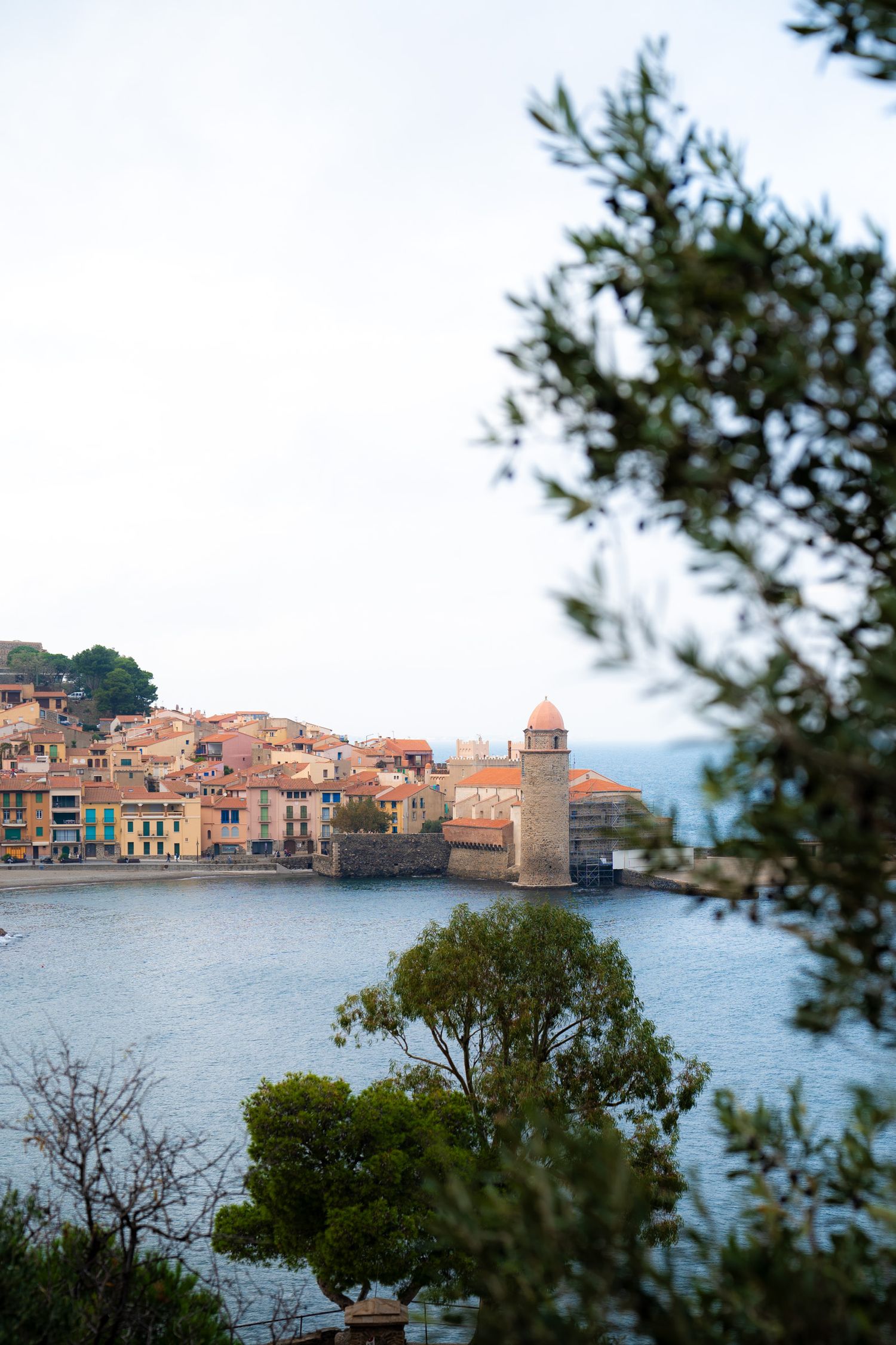Village de Collioure depuis les hauteurs