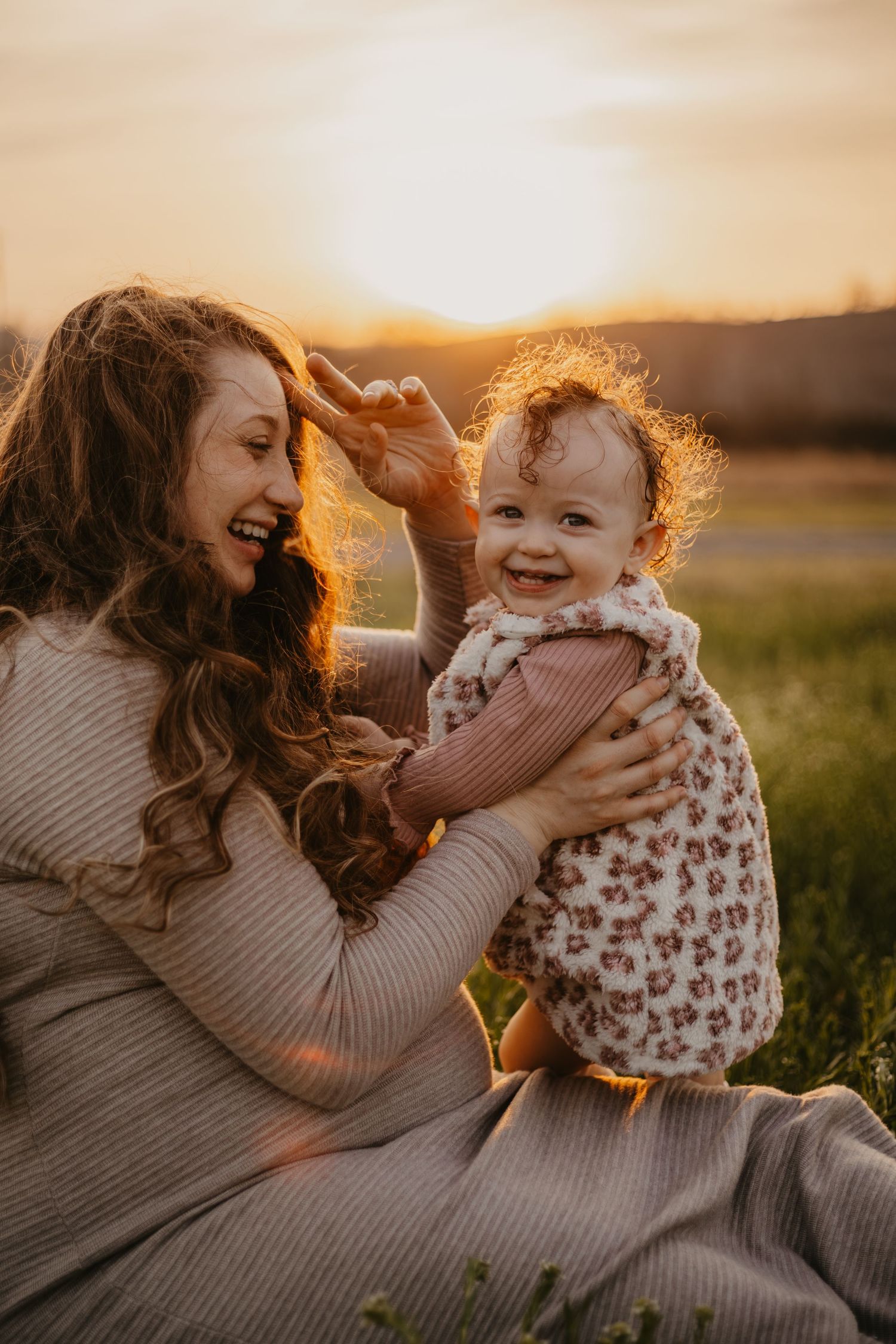 Golden Hour Motherhood Session