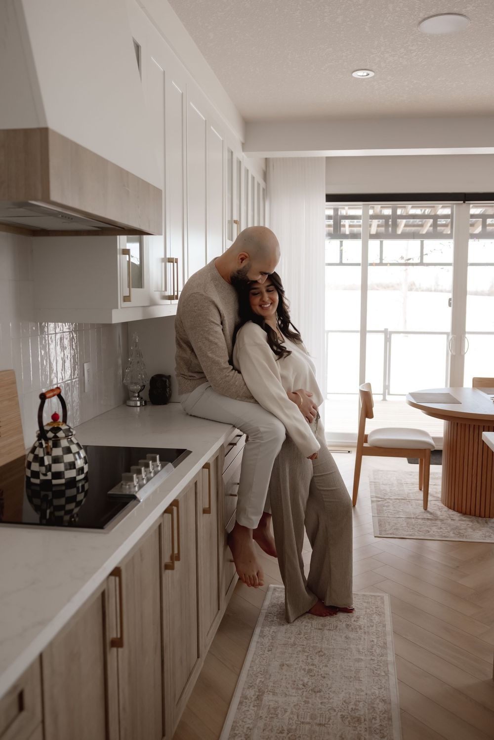 in home couple shoot