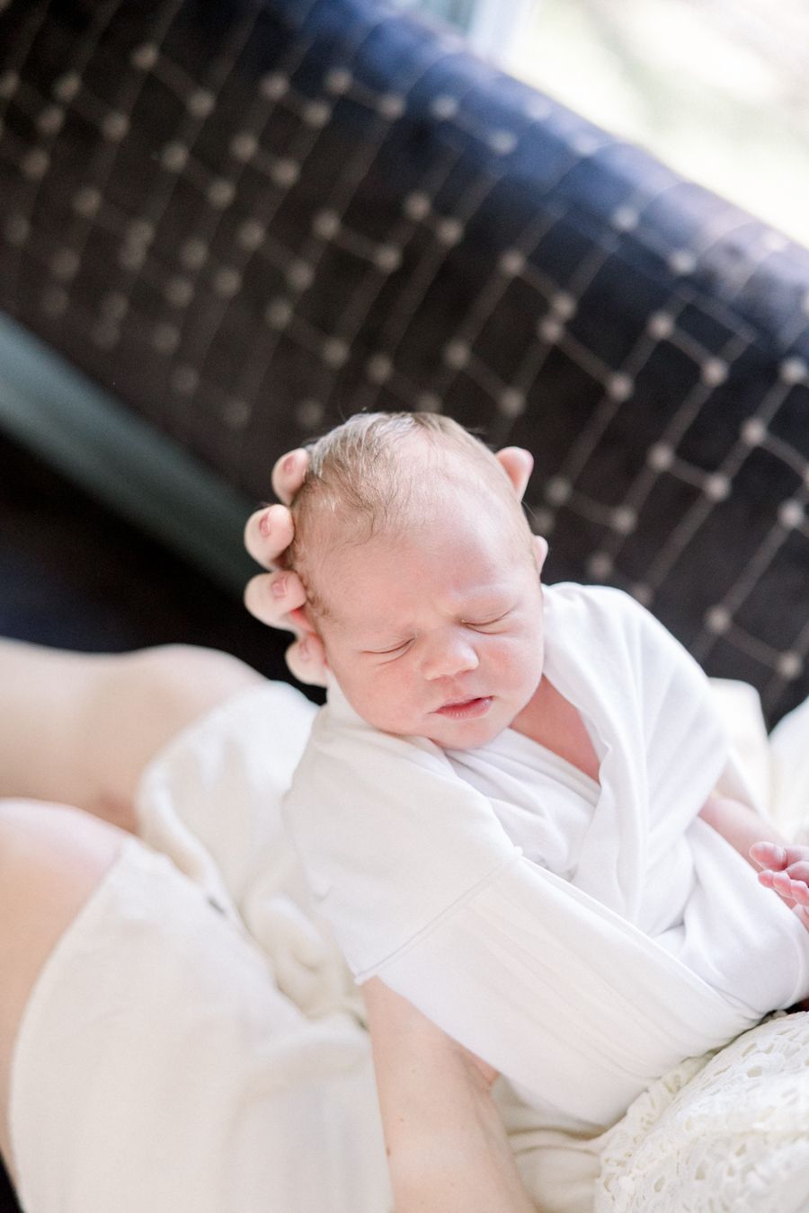 Lifestyle newborn photography by an Augusta in-home newborn photographer