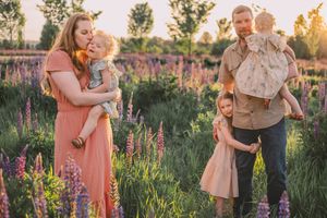 Lupine Wildflower field photography session in Tacoma Washington Spring family photographer