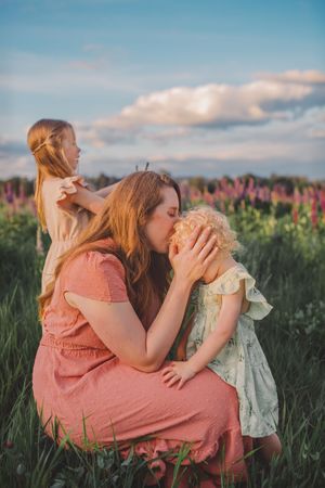 Lupine Wildflower field photography session in Tacoma Washington Spring family photographer