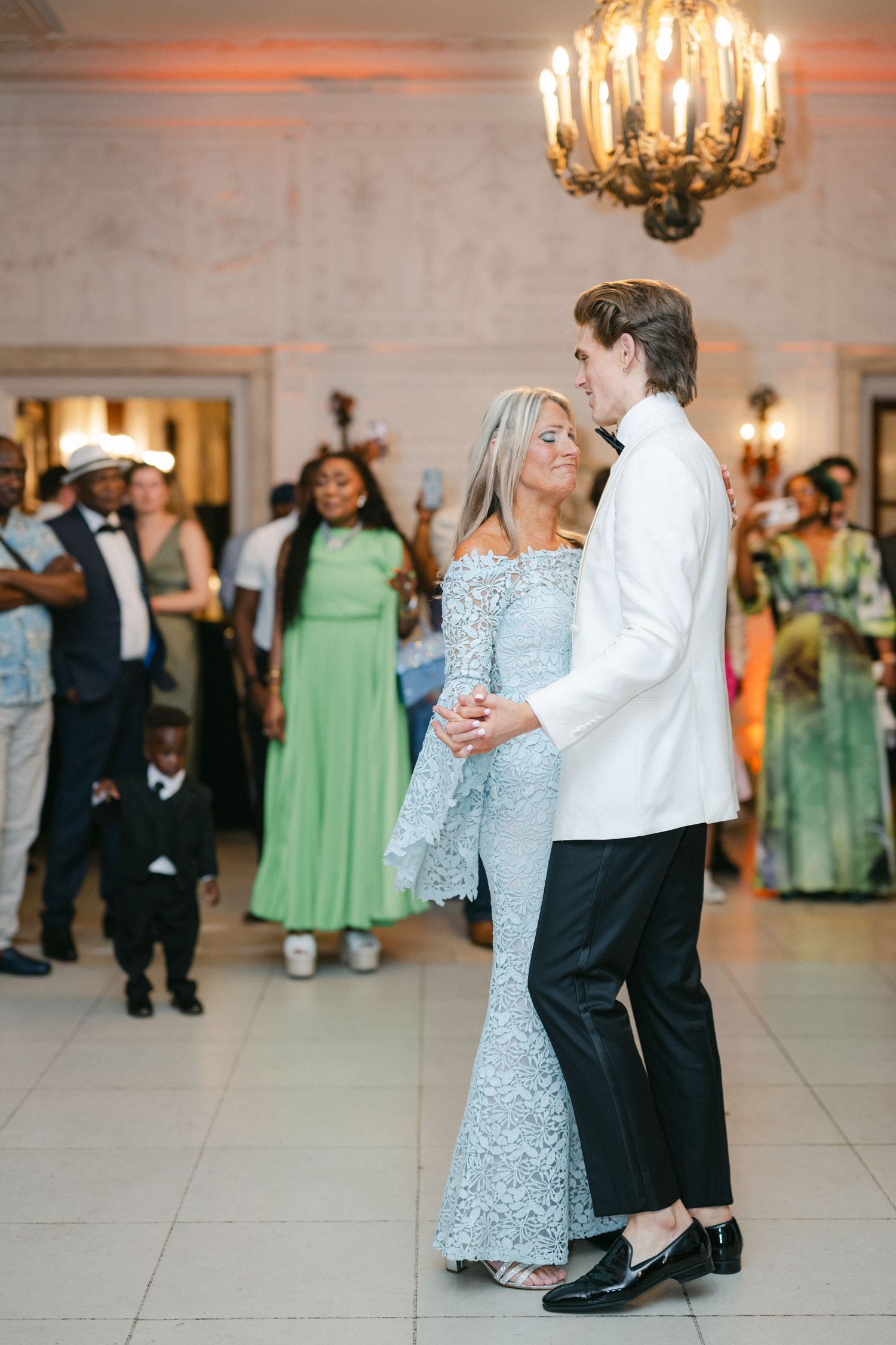 The Armour House Wedding in Lake Forest, IL - Reception Mother and Son First Dance