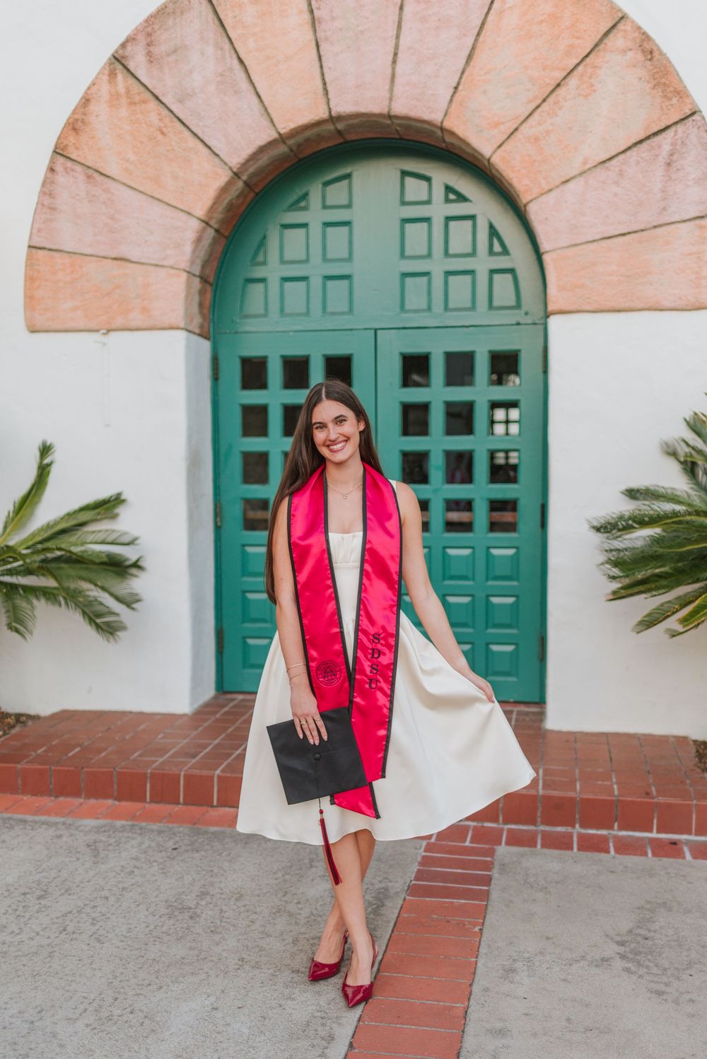 SDSU San Diego State University, Graduation Photos, Grad Photos, Golden Graduates, Anna Romani Photography, Hepner Hall