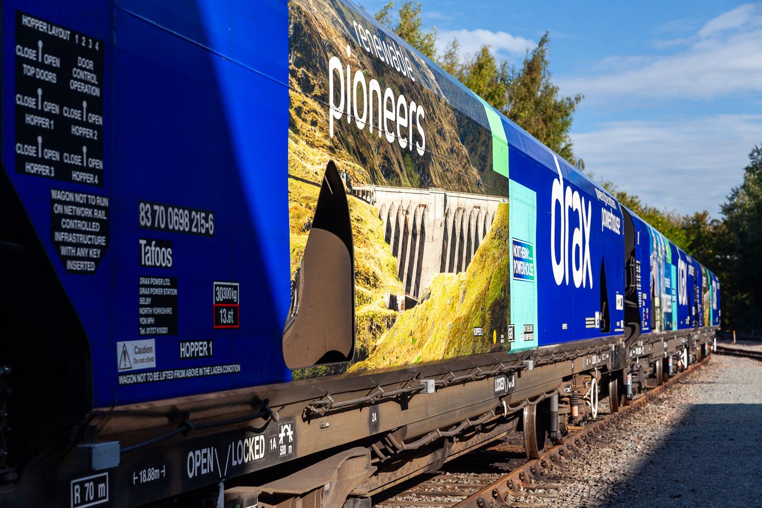 photograph of freight waggon in yard