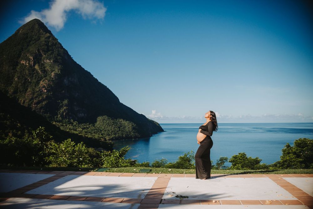 St Lucia Photographer captures babymoon maternity photoshoot in St Lucia
