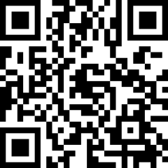 Black and white QR code pattern arranged in a square matrix against a white background.