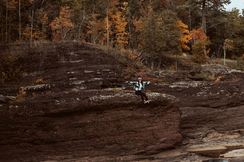 Travel photo in lake of the clouds, Mi
