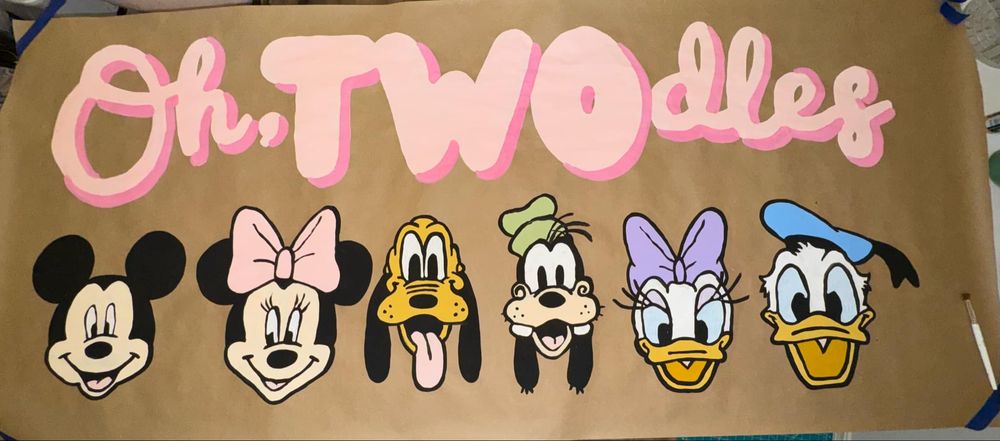 Birthday banner by Summer Judd.