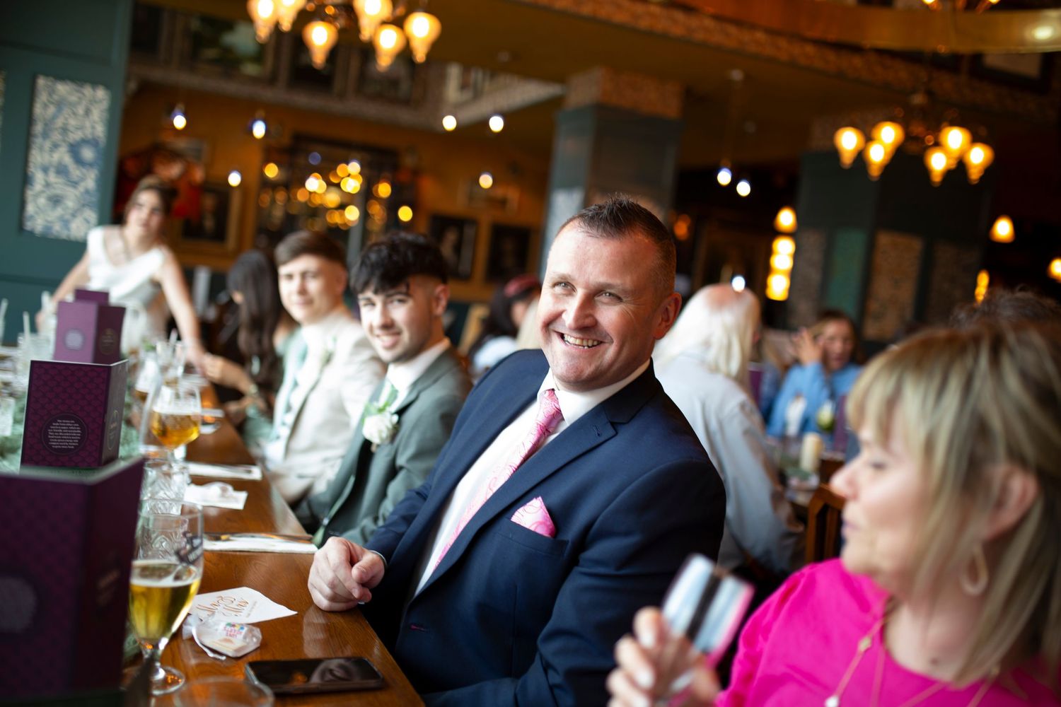Wedding reception meal at The Cosy Club Chester