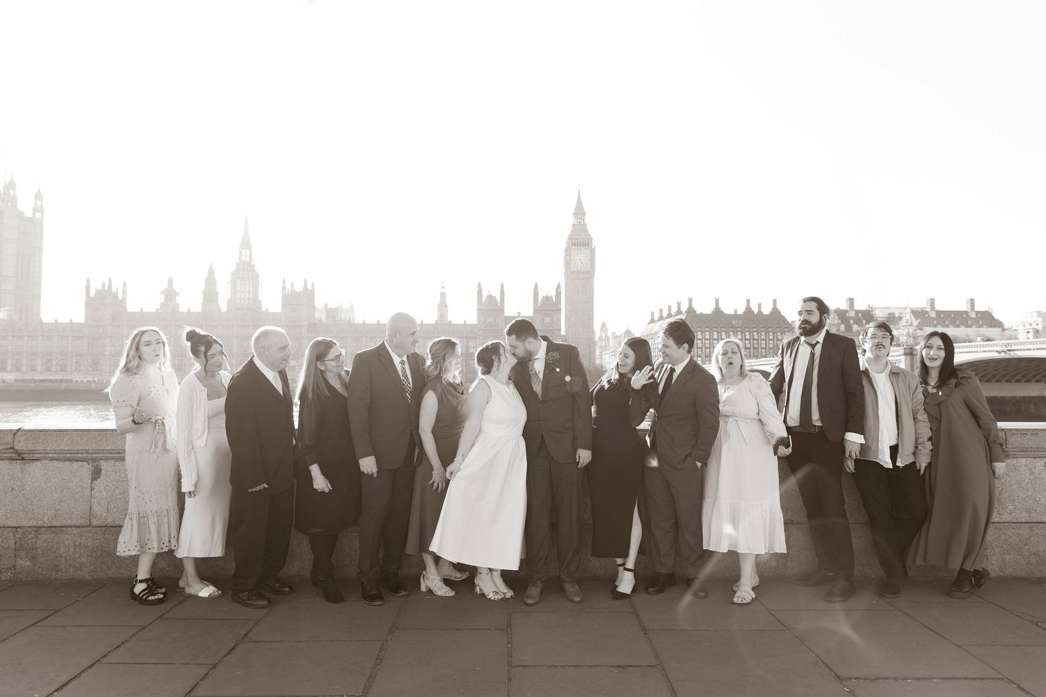 Big Ben small intimate ceremony london wedding photographer Old Marylebone town hall