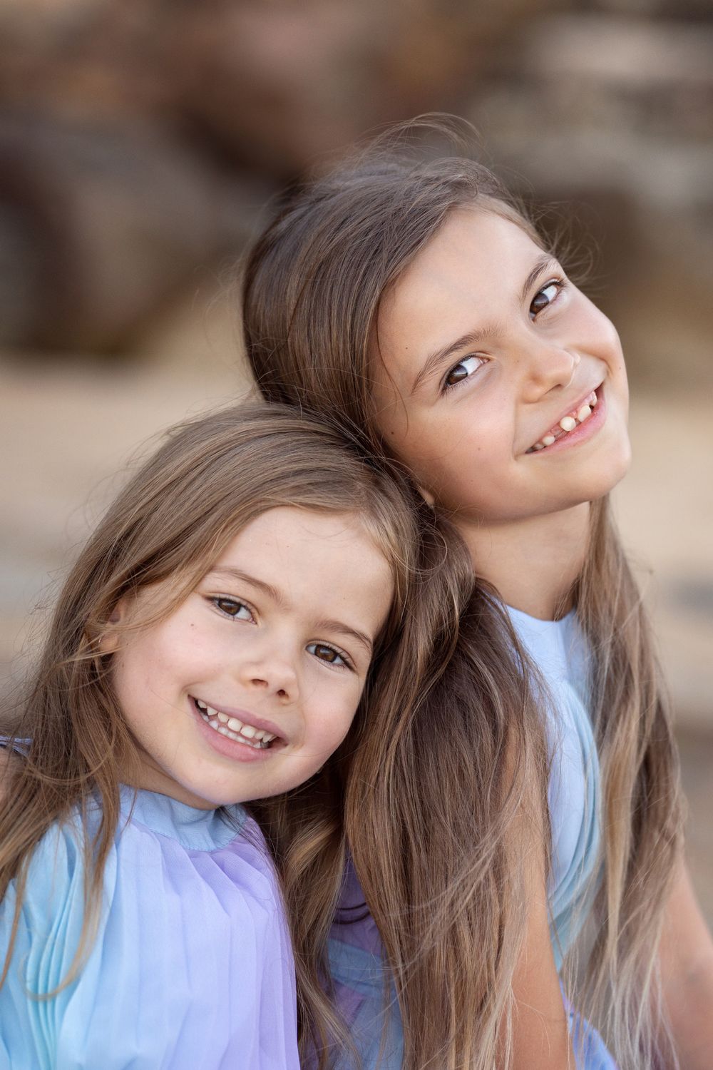 sisters portrait taken by a professional family photographer in the northern beaches freshwater