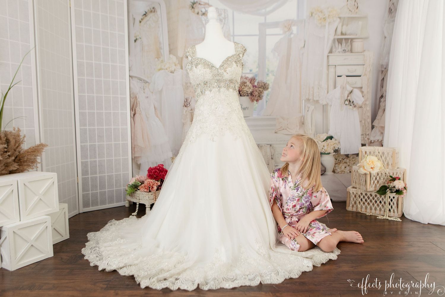 A collage of wedding-themed photos featuring bridal details, floral arrangements, and romantic moments in soft, muted tones.