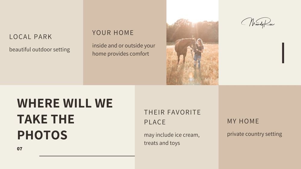 Minimalist website design mockup with neutral tones showing navigation menu and page sections.