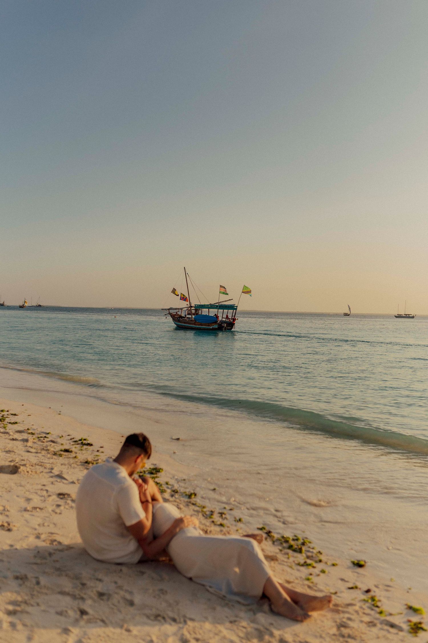 High-end Zanzibar couple photography with cinematic style