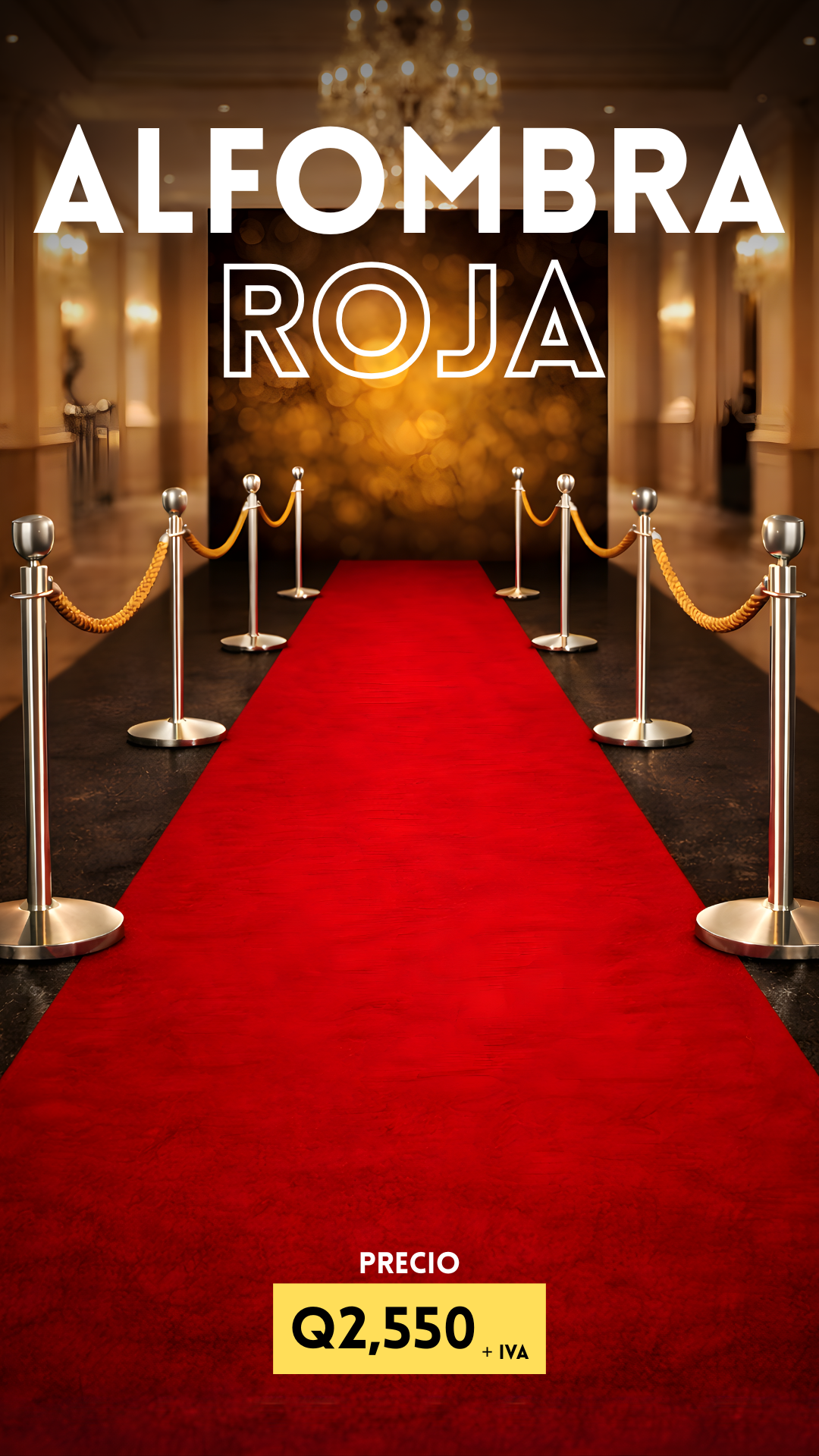 Fotos impresas en alfombra roja