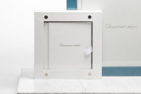 Heirloom portrait album display with protective box