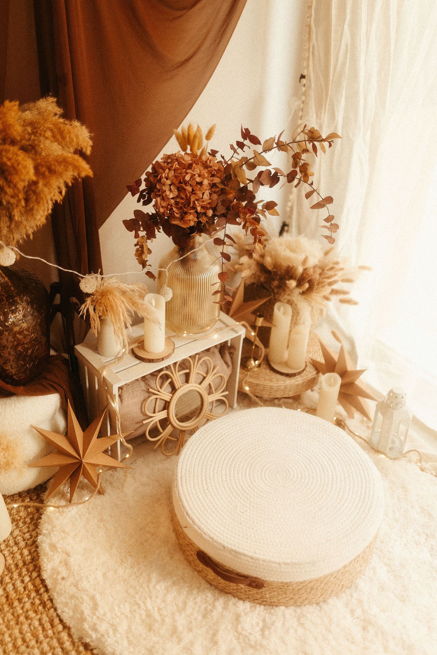 Decorado natural del estudio en Vila-seca para sesiones de maternidad