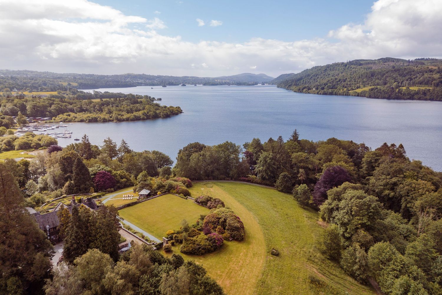 Cragwood Hotel wedding venue with views of Windermere