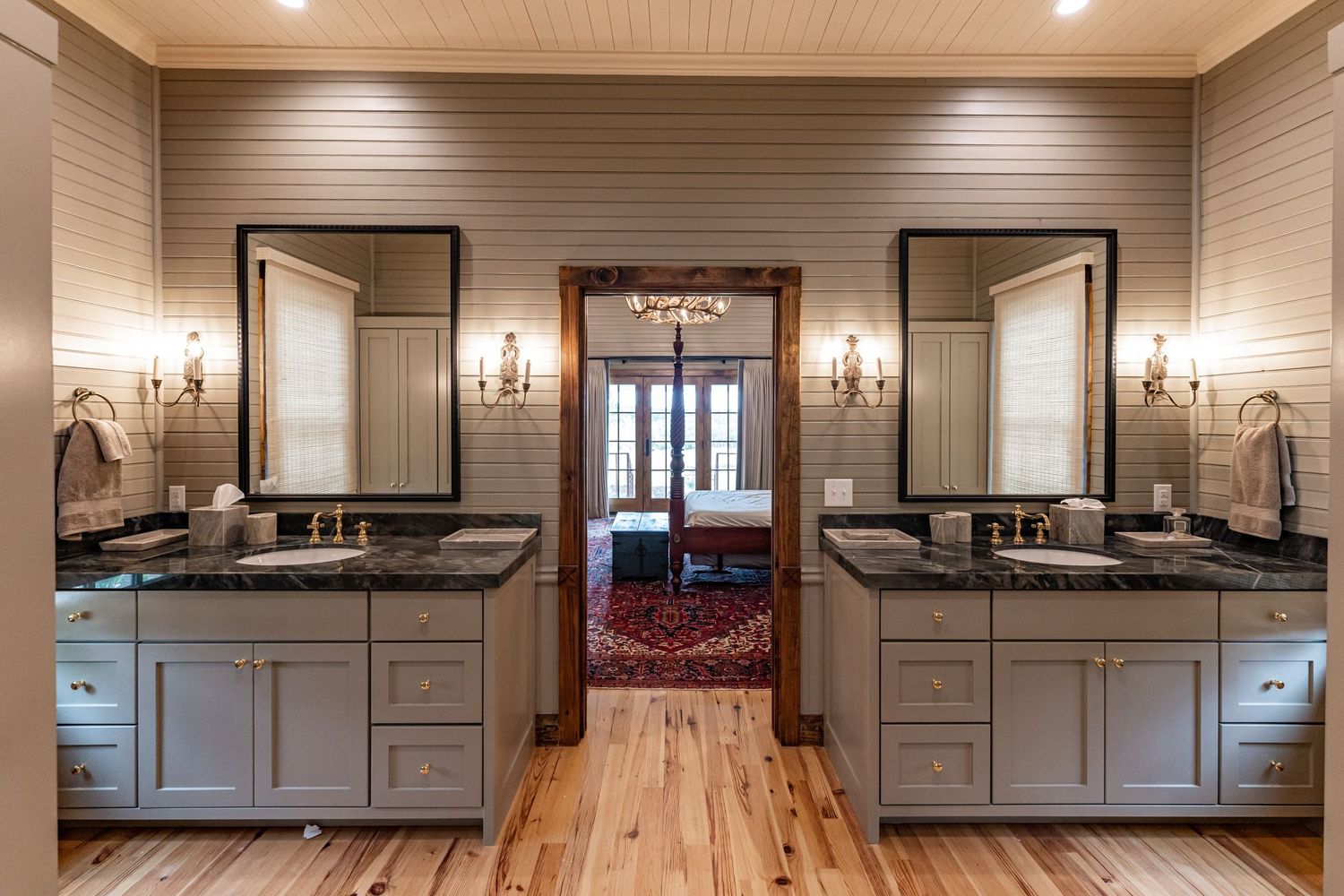 Luxury custom home build in progress in Gillespie County, Texas