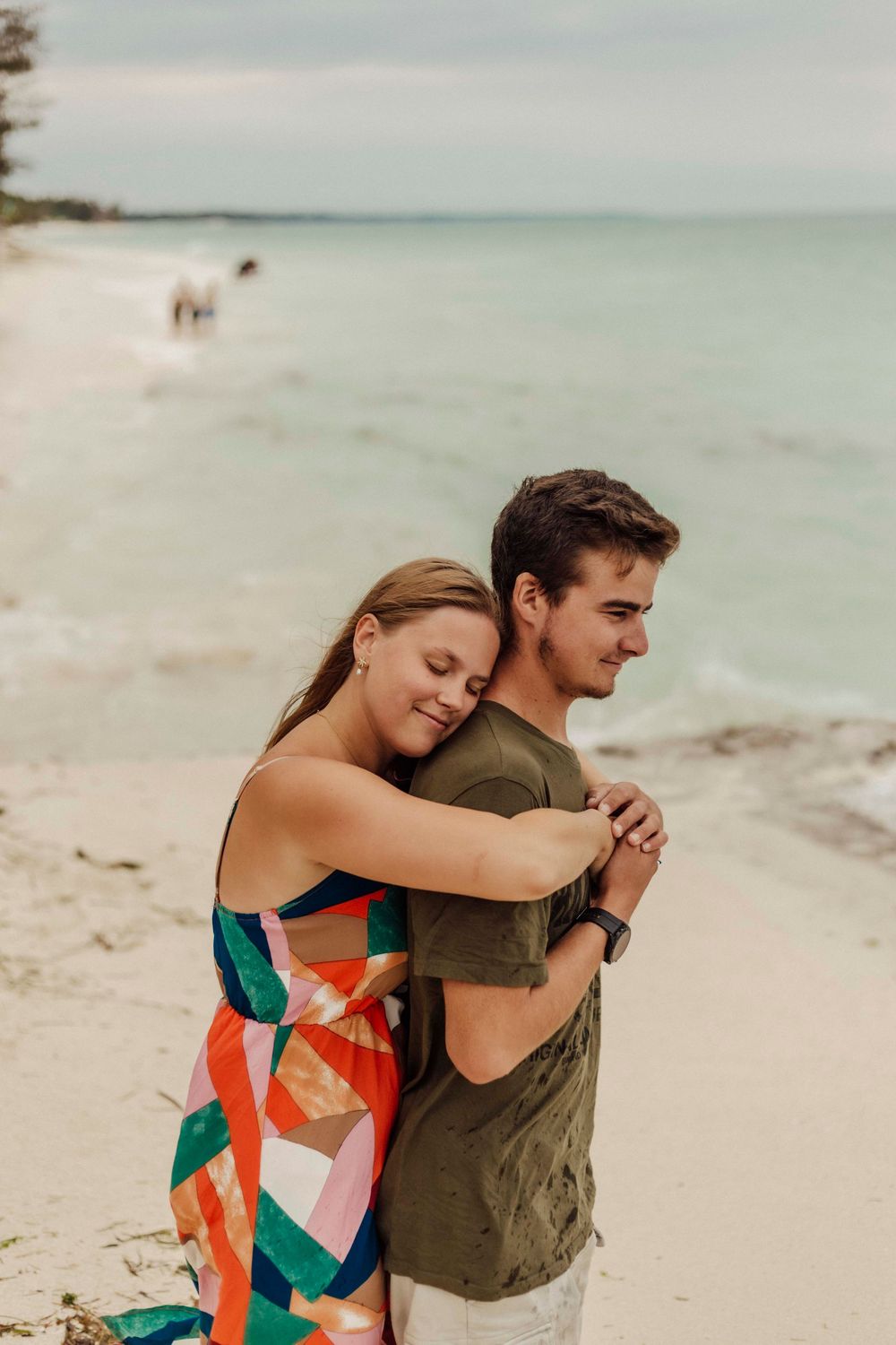 Romantic couple photoshoot in Zanzibar at sunset