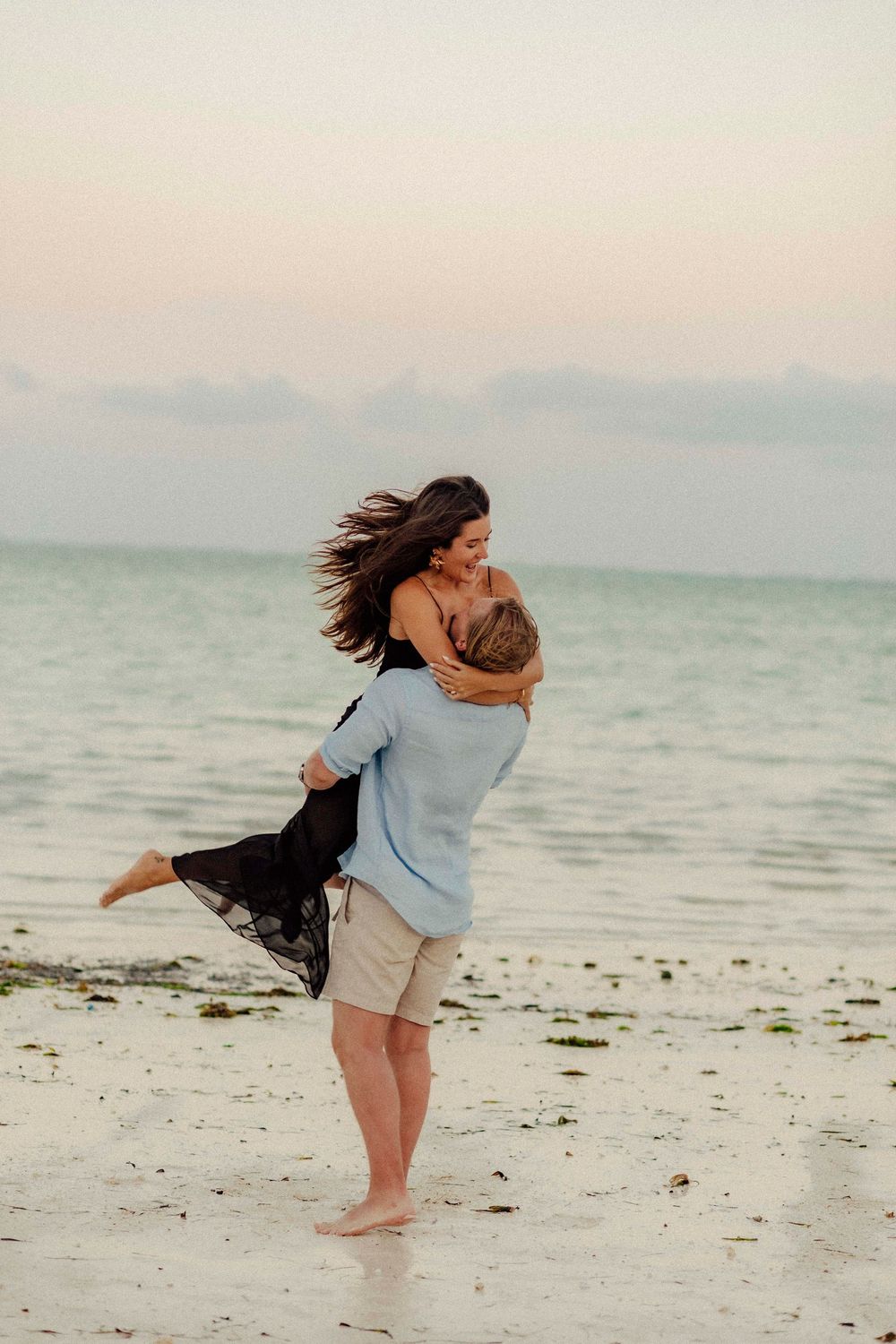 Cinematic love story session in Zanzibar