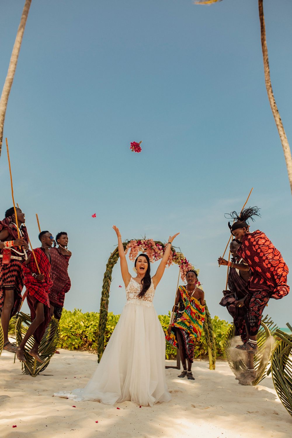 Romantic beach photoshoot at Michamvi Zanzibar