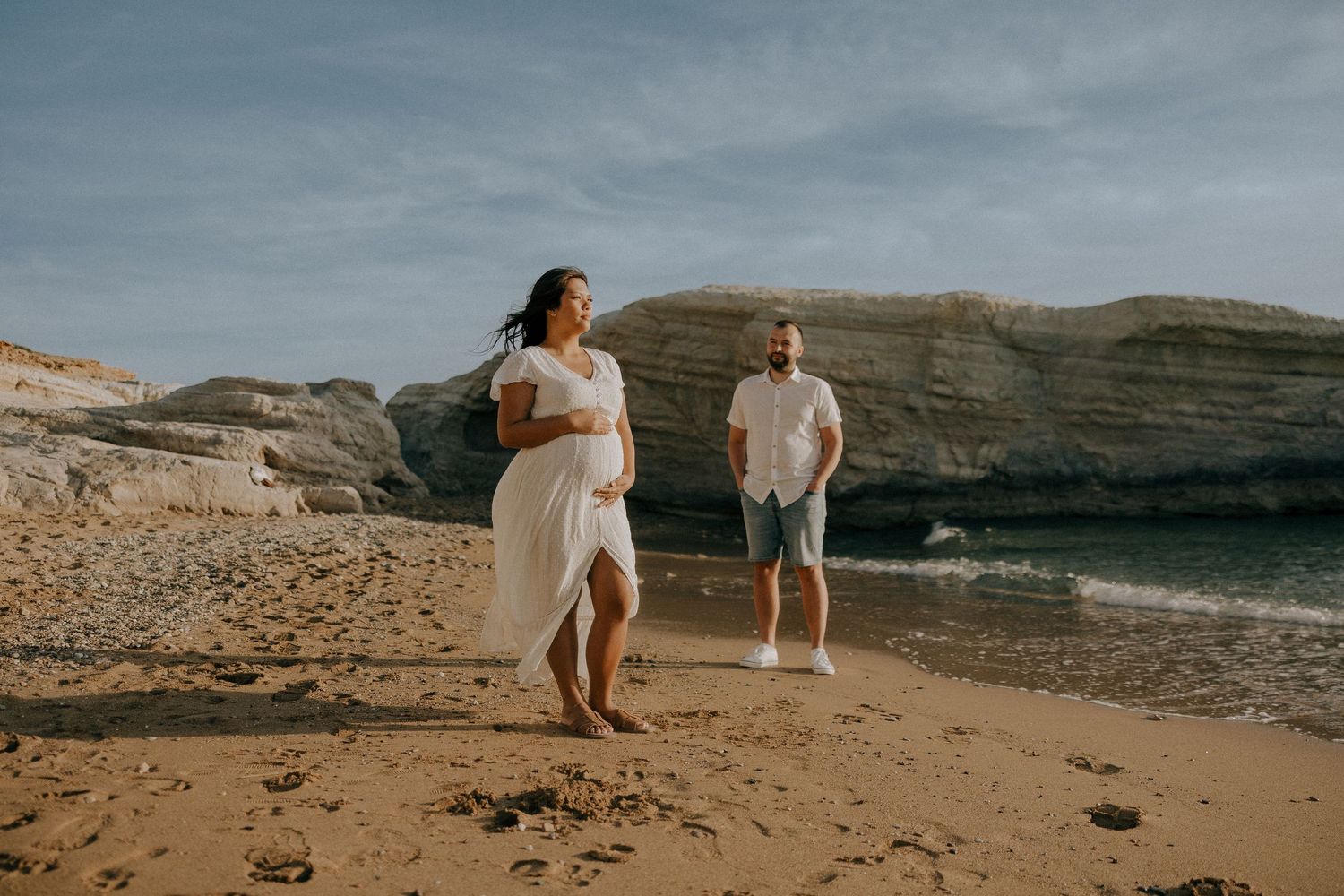 Talented photographer capturing couples in Cyprus with creativity and care in a natural but unique style.