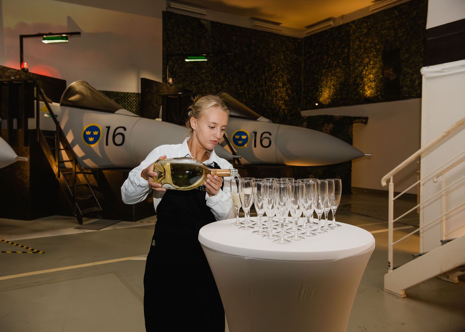 eventfotografering av Stridsflygskolan i Stockholm – privatfest