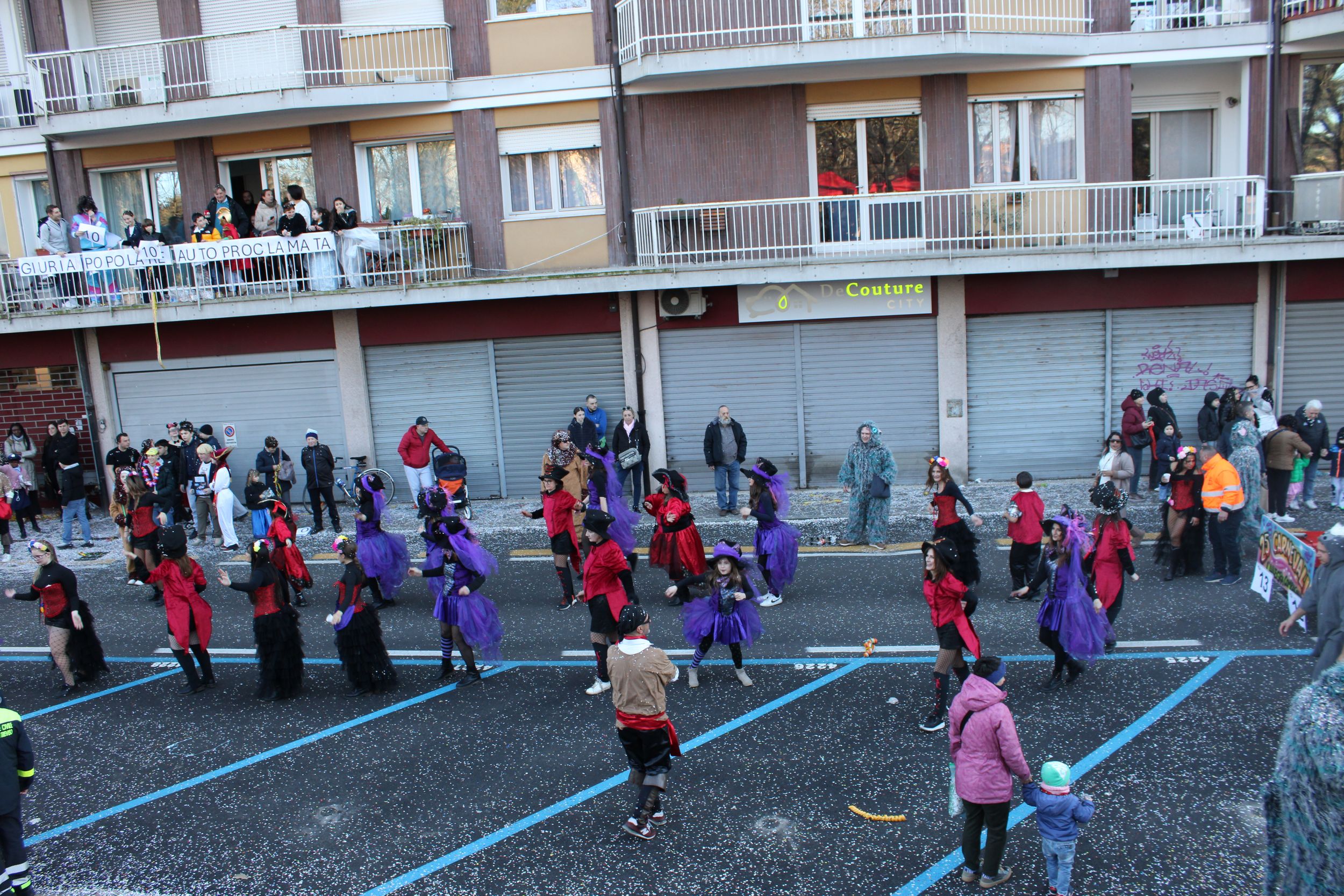 Treviso Carnival Parade 2026. The Allegra Compagnia di Porcellengo with the show “25 springs”.