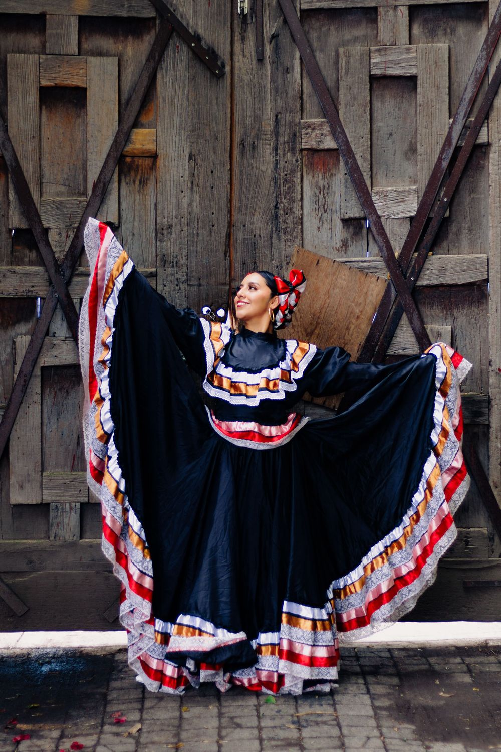 Sesión de fotos con temática de Folklore con motivo del 15 de Septiembre en Coyoacán, Ciudad de México