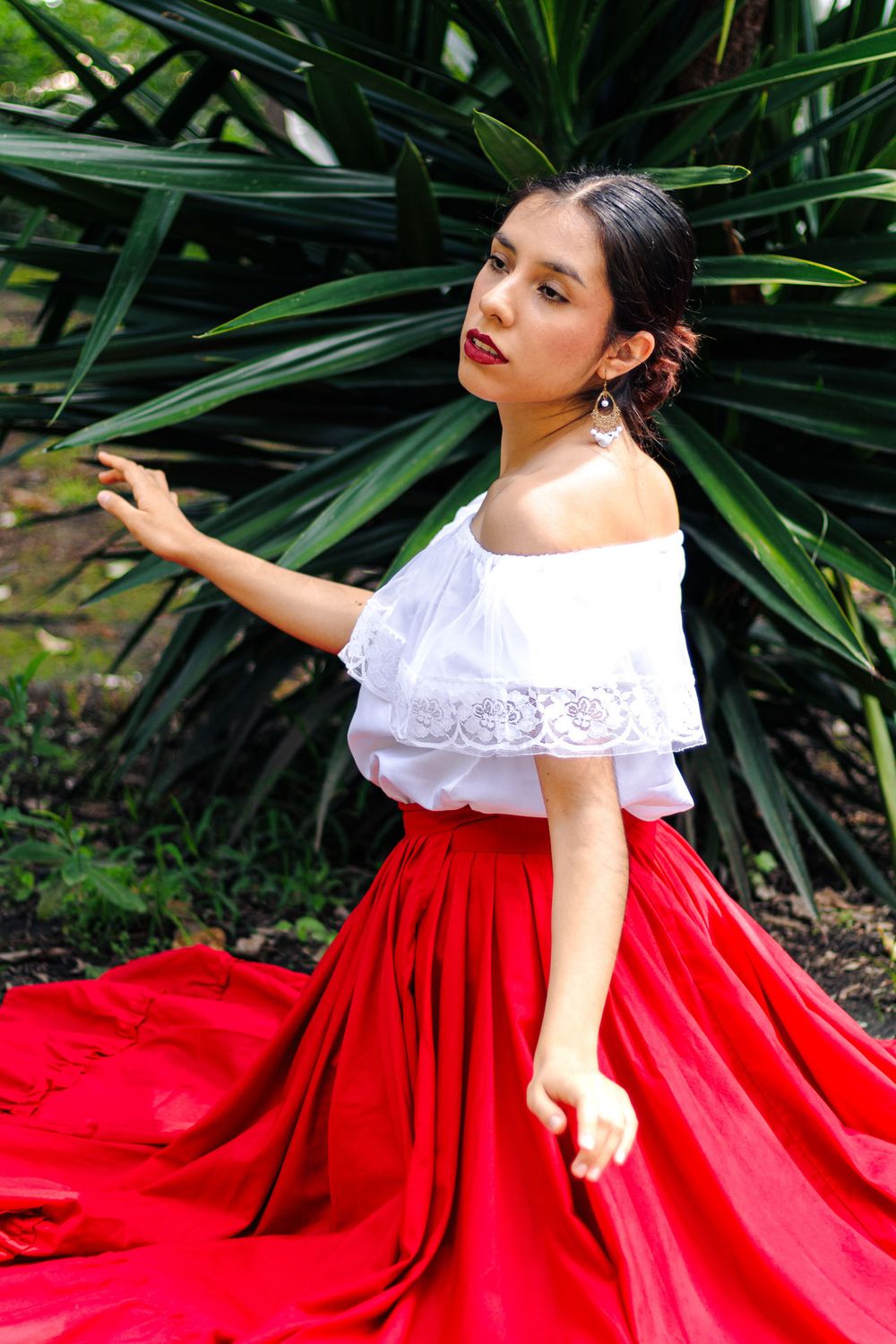 Sesión de fotos con temática de Folklore con motivo del 15 de Septiembre en Coyoacán, Ciudad de México