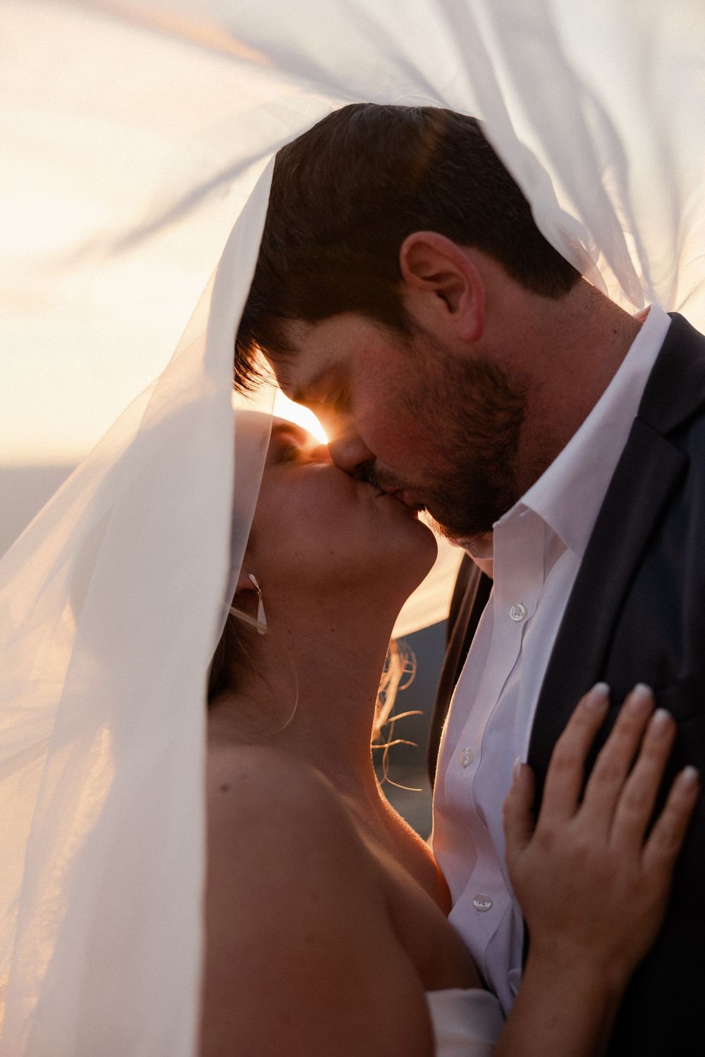 bride and groom buffalo river elopement