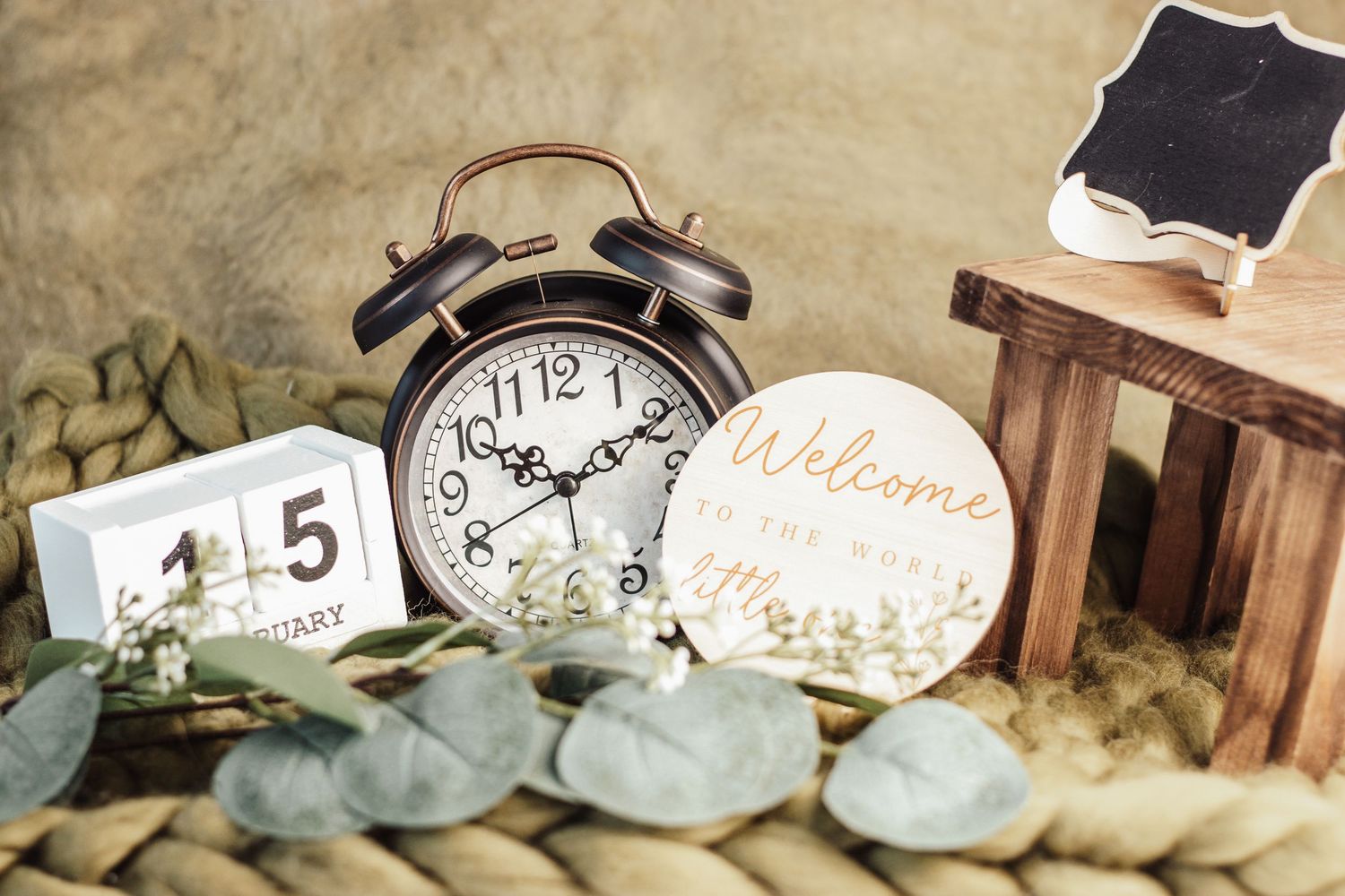 Newbornshooting München, Erding und Umgebung im Boho-Stil, Neugeborenenfotografie