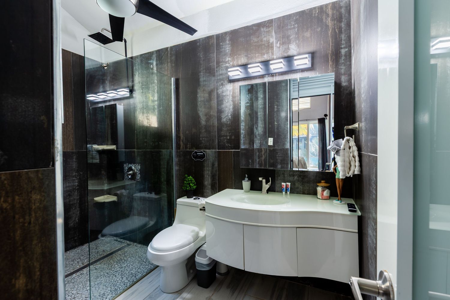 Bathroom. Beach house in Vega Baja, Puerto Rico.