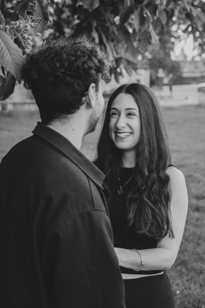 Proposal photographer in Broadway capturing genuine emotions.