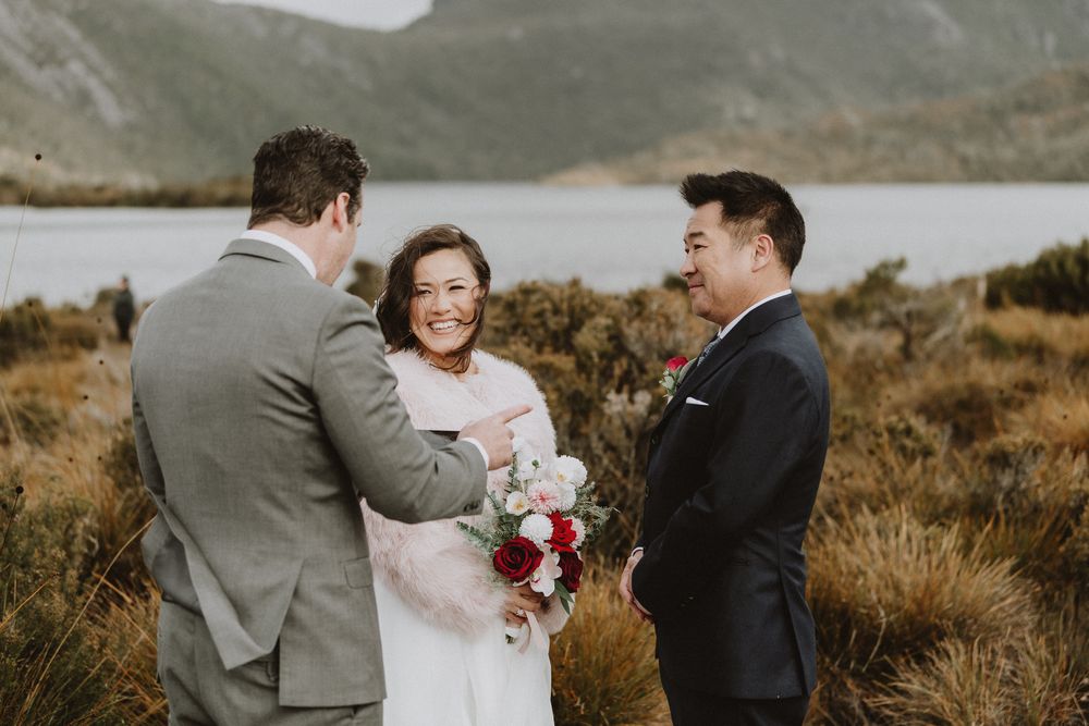 Cradle Mountain Elopement in Tasmania captured by Joss Jensen Photography