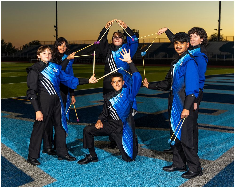 Phoenix AZMBA Marching Band Pictures senior BANNERS Anjeanette Photography High School AZ halftime performance photos
