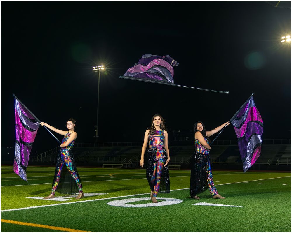 Phoenix AZMBA Marching Band Pictures senior BANNERS Anjeanette Photography High School AZ halftime performance photos