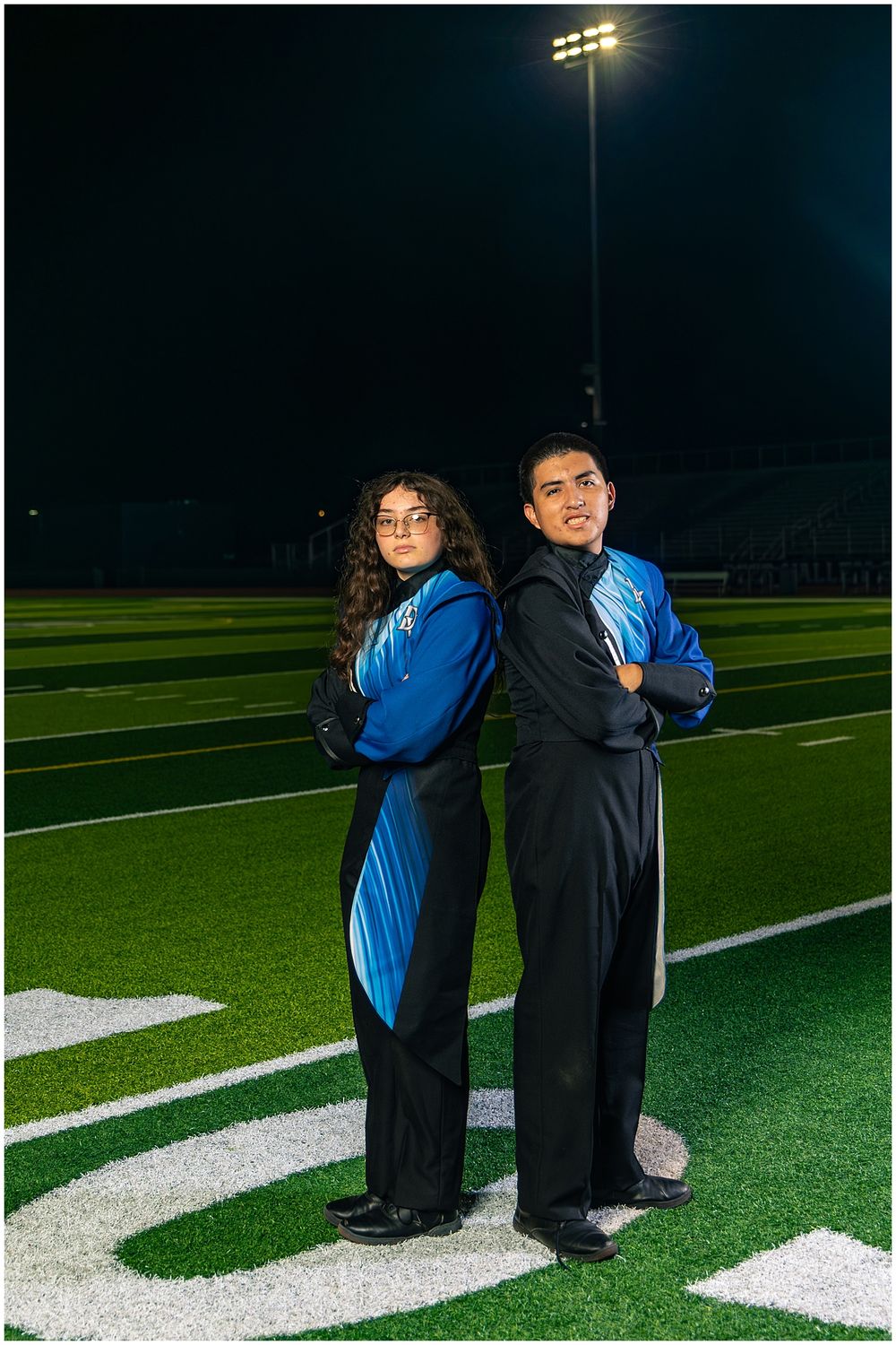Phoenix AZMBA Marching Band Pictures senior BANNERS Anjeanette Photography High School AZ halftime performance photos
