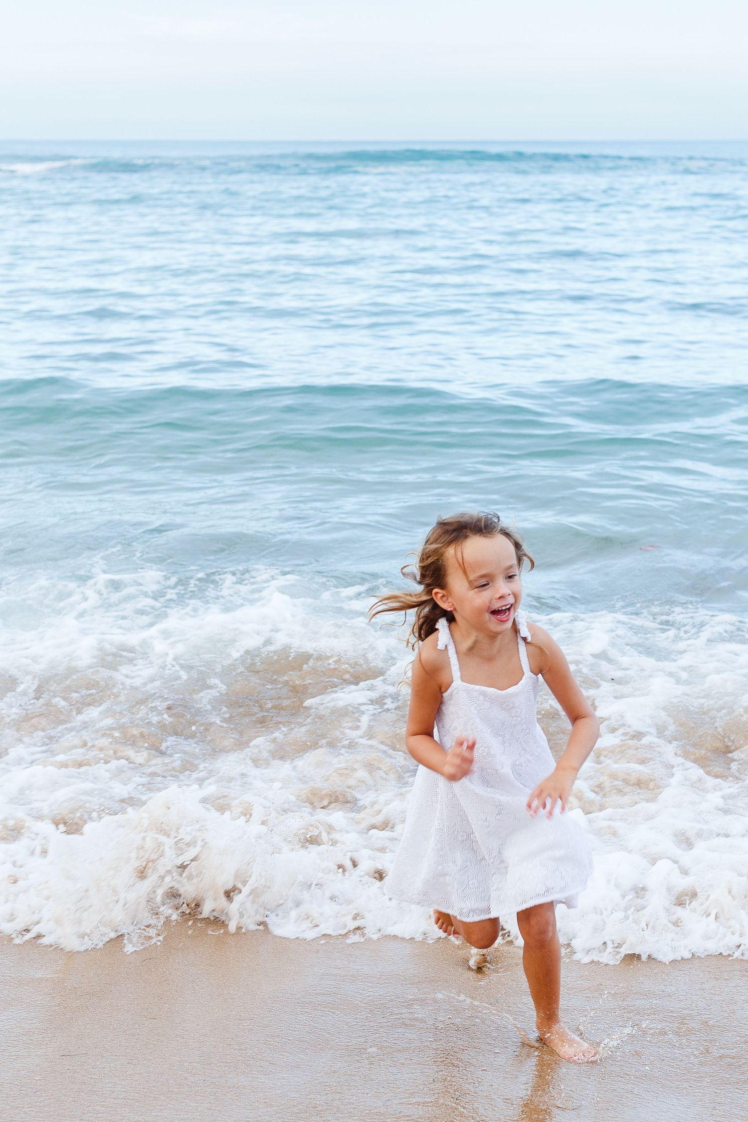 Girl on the beach in Dorado, Puerto Rico.