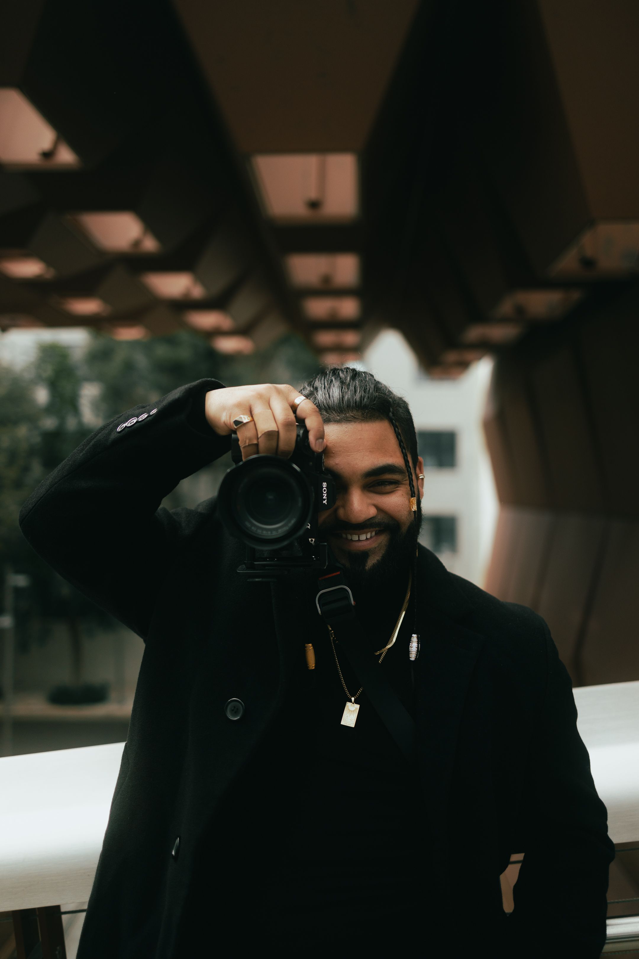 Dark fashion editorial, Miami urban look shot by Mannyportraits, cinematic tones perfect for Instagram and South Florida brands.